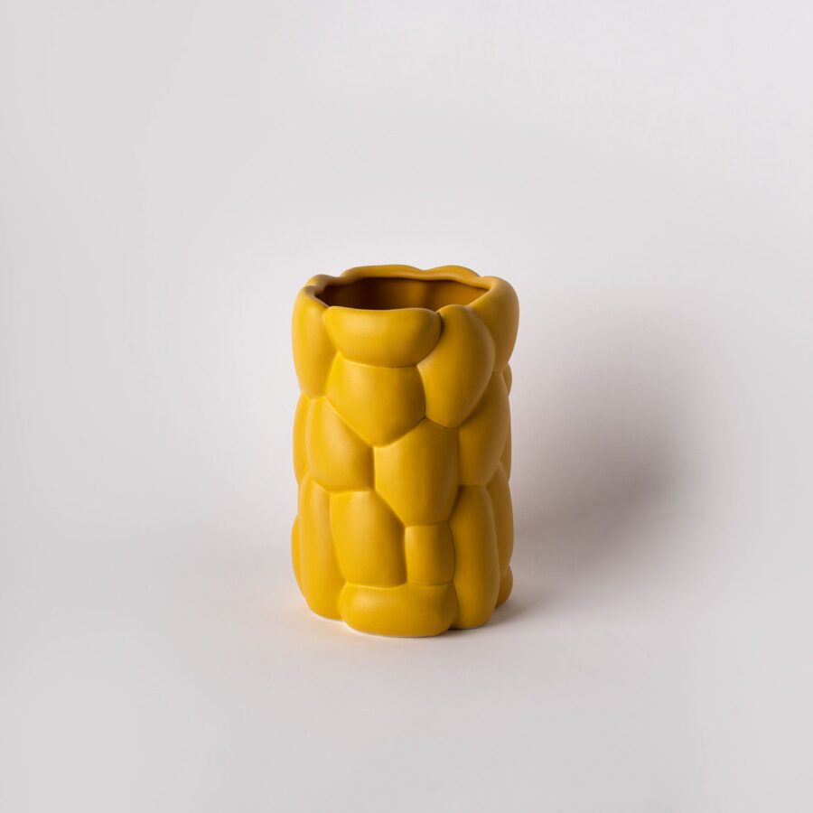 Large Freesia Pebble Relief Vase
