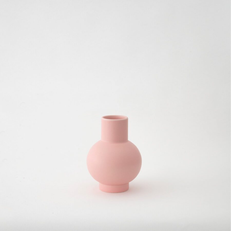 Coral Blush Small Globe Bottle Vase