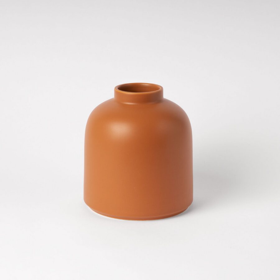 Cinnamon Rounded Dome Vase